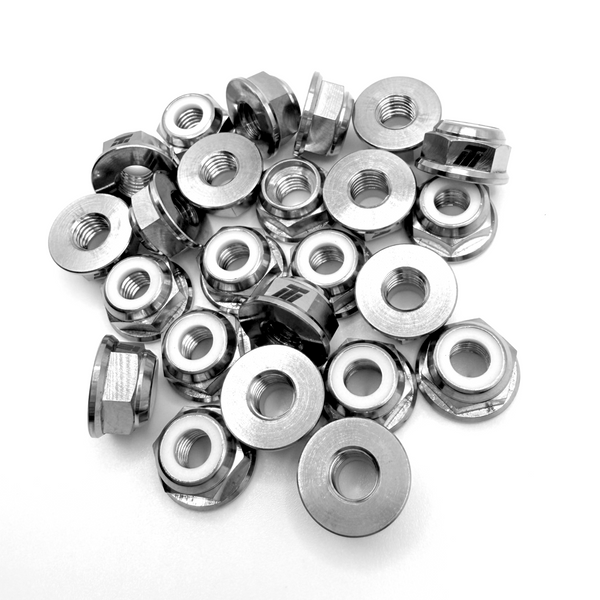 1/4 UNF Titanium Nyloc Nut