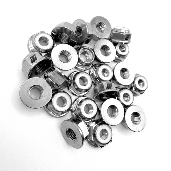 1/4 UNF Titanium Nyloc Nut