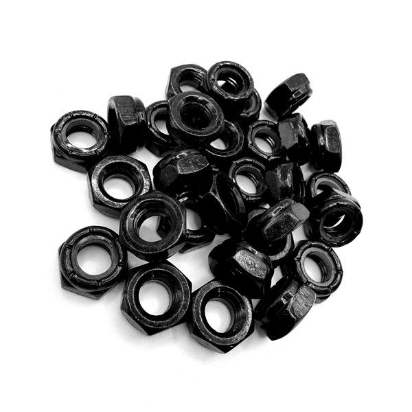 5/16 UNF Steel Nyloc Half Nut