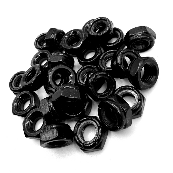 5/16 UNF Steel Nyloc Half Nut